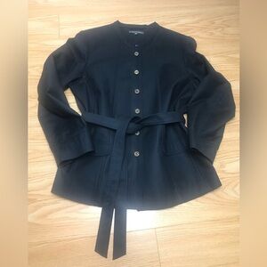 Addition Elle Black Belted Blazer Sz 16